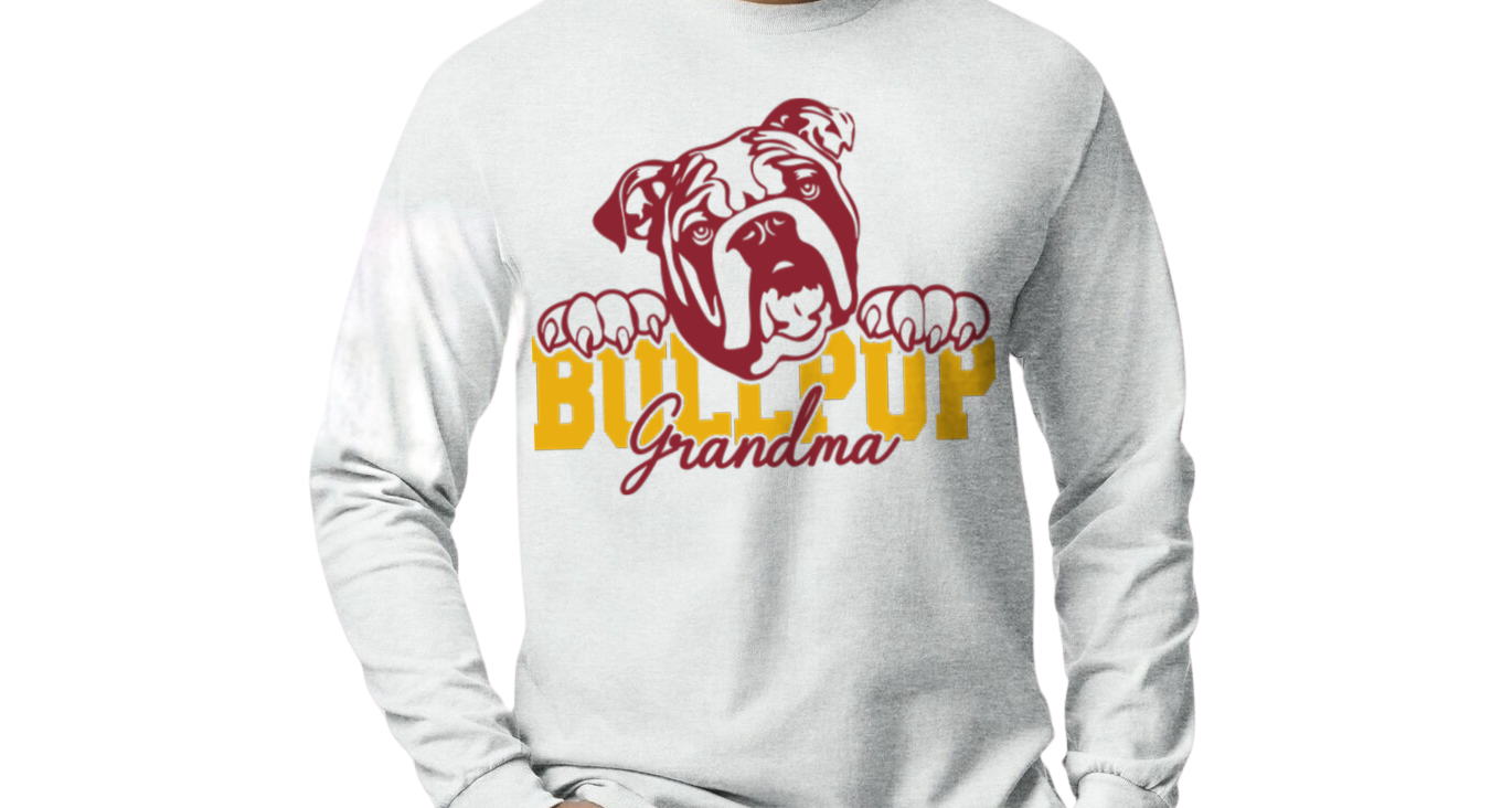 Bullpup Grandma - long sleeve and crew neck sweatshirts