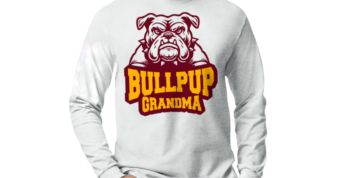 Bullpup Grandma - long sleeve and crew neck sweatshirts