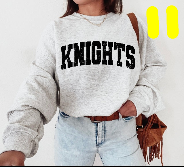 $10 KNIGHTS T-shirts- $25 sweatshirts