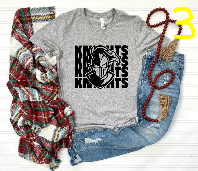 $10 KNIGHTS T-shirts- $25 sweatshirts