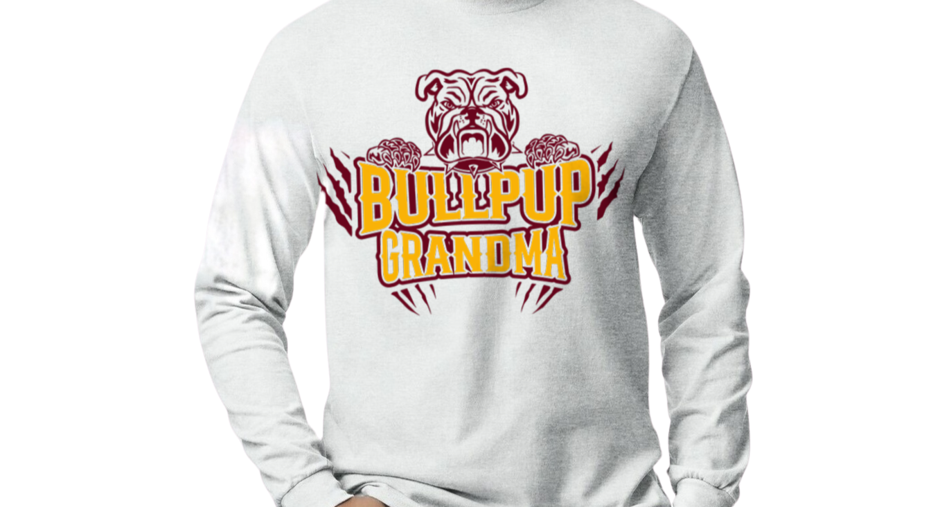 Bullpup Grandma - long sleeve and crew neck sweatshirts