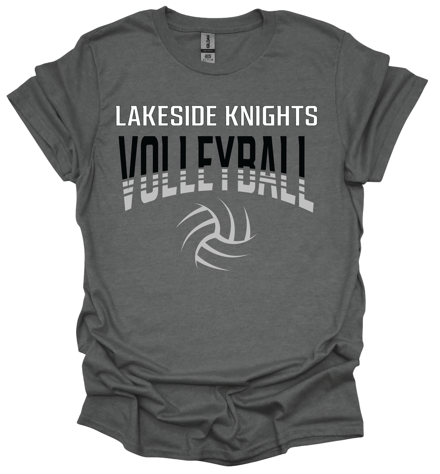 Lakeside Knights Volleyball t-shirts Gildan softstyle brand / cotton