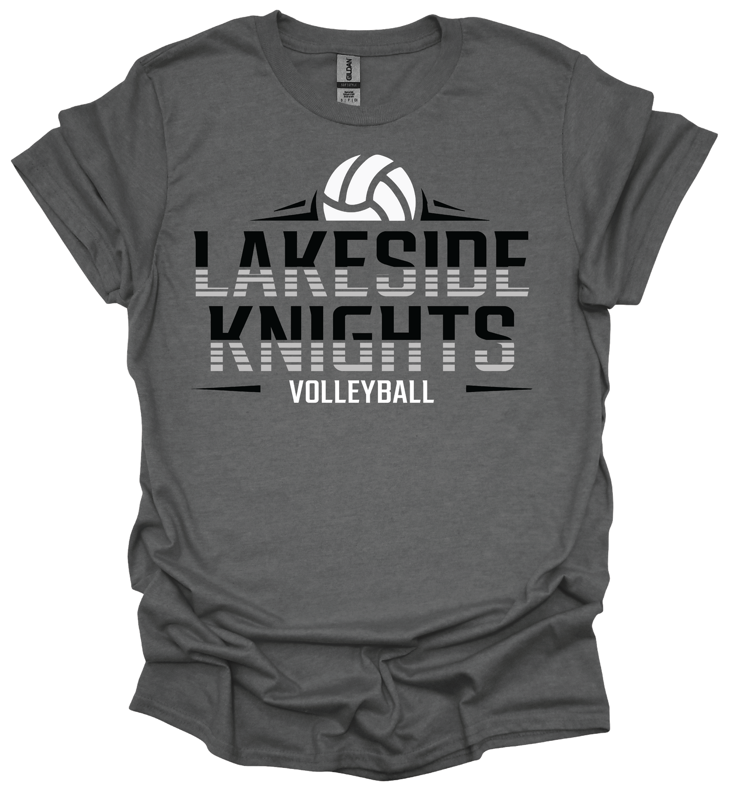 Lakeside Knights Volleyball t-shirts Gildan softstyle brand / cotton