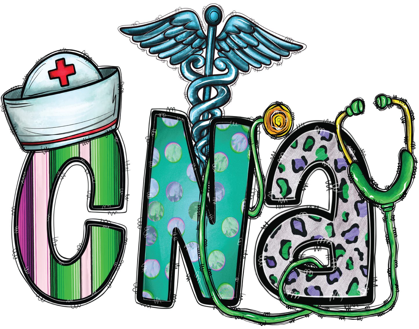 cna, nursing prints