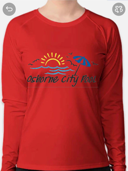 Osborne City Pool Employee Apparel only - text me last names that you want on the back. 785-346-8258