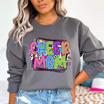 Cheer and Cheer mom sweatshirts - Jerzee brand