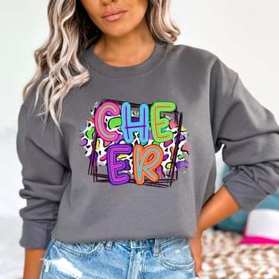 Cheer and Cheer mom sweatshirts - Jerzee brand