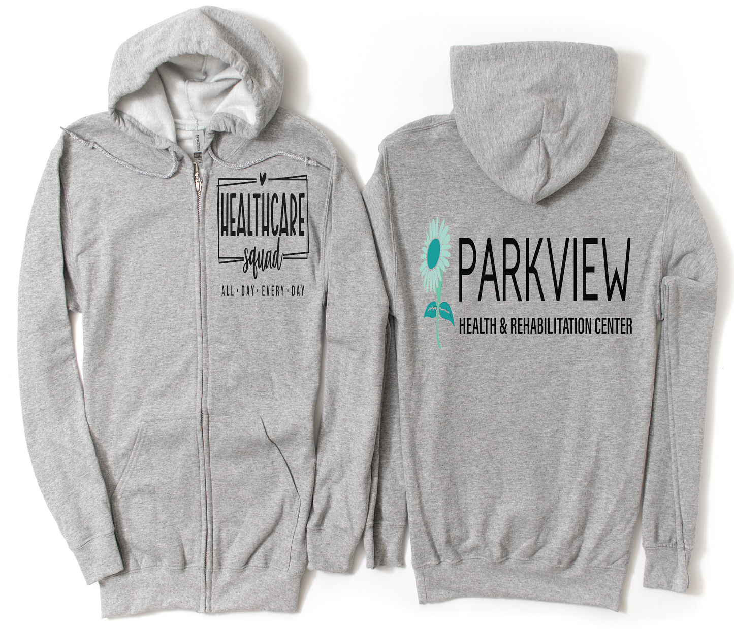 PARKVIEW CARE AND REHAB ZIP UP JACKETS