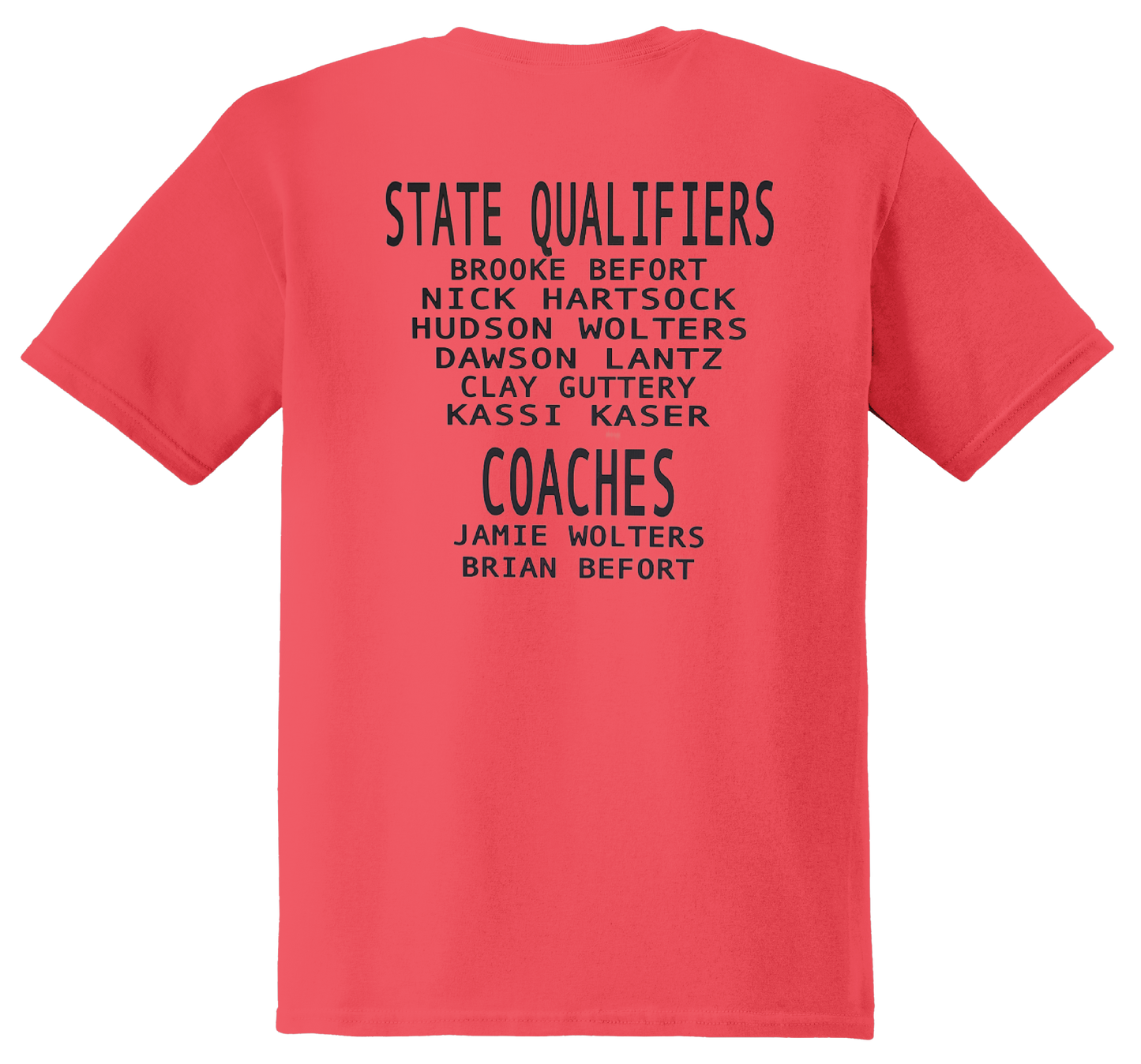 STATE BOUND GOLF T-SHIRT CORAL SILK COLOR