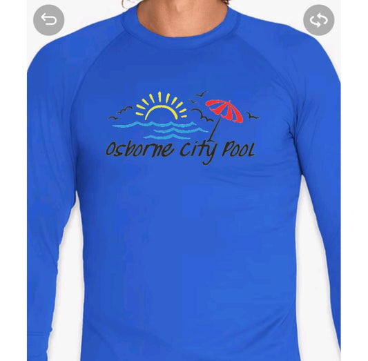 Osborne City Pool Employee Apparel only  2025- text me last names that you want on the back. 785-346-8258