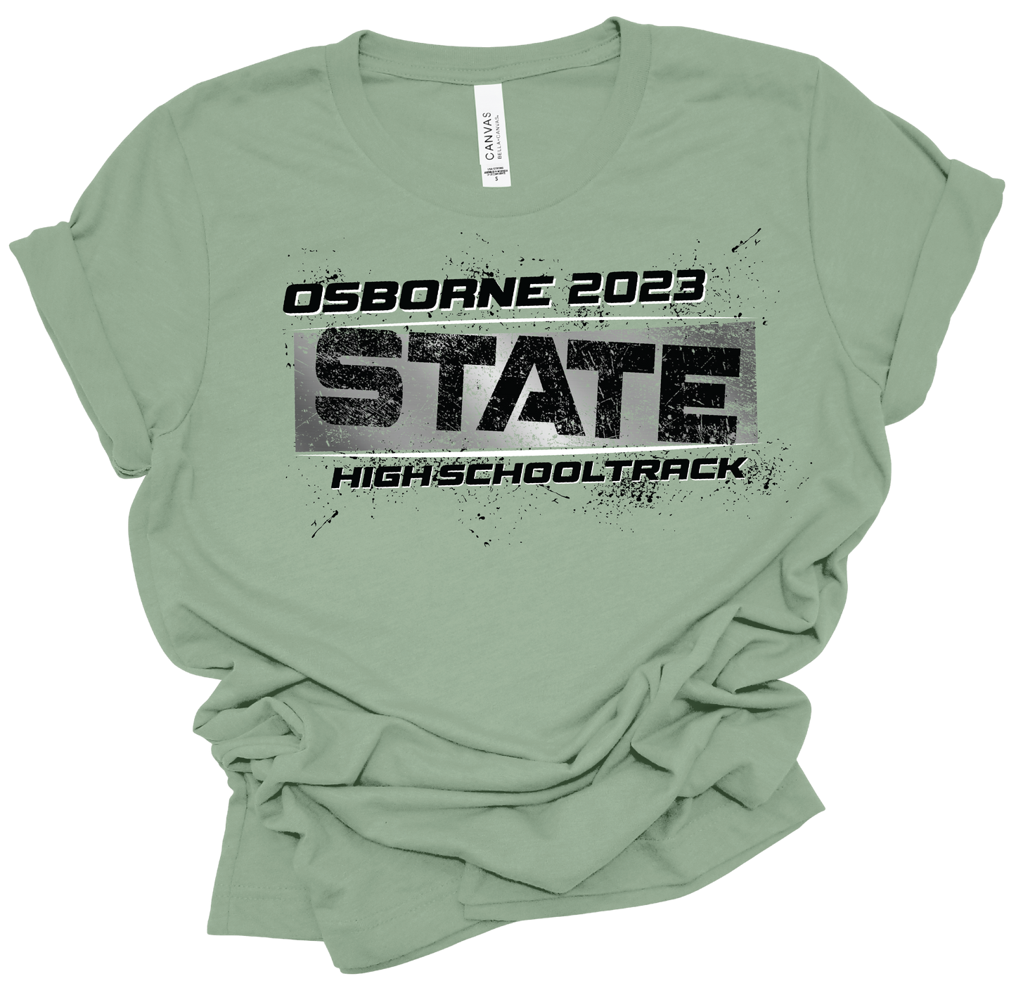 State Track Sage Tshirts- Bella Canvas