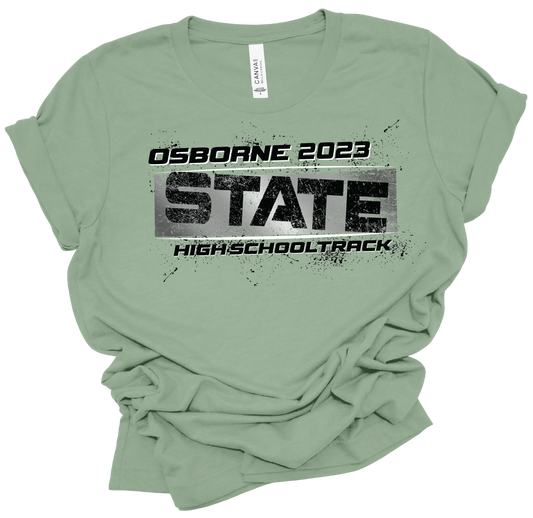 State Track Sage Tshirts- Bella Canvas