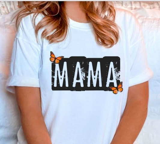 Mama with butterflies